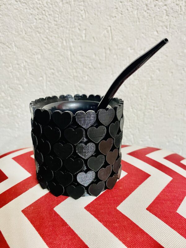 Mate Corazón con bombilla - Imagen 3